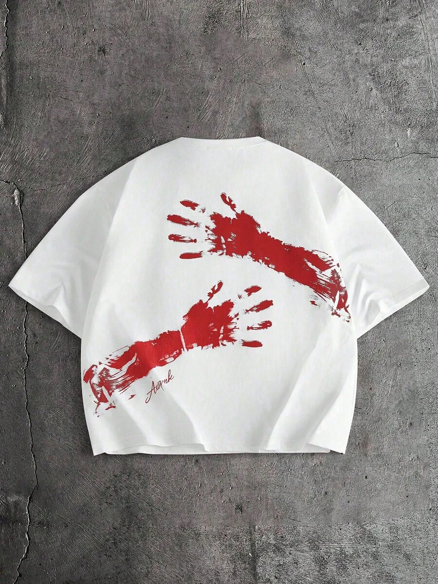 T-shirts graphiques à manches courtes pour femmes AXEPEAK avec slogan imprimé sur le devant - Blanc 3 - Voir 1