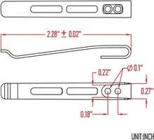CIVIVI Deep Carry Pocket Clip For Knives,Recessed Screw Hole Design, NO Screws Included CA-06A (Black) - ColorA - View 4
