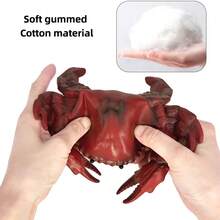 New Soft Filled Sea Animal Models, Soft Rubber Sailfish Crab Starfish, Realistic Educational Toy, Decor Holiday Gift (Random Color) - 彩色 - 查看 6