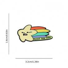 PLEASE SLOW DOWN Enamel Pin Fashion Decorative Badge Ornaments Lapel Bag Badges Gifts - Multicolor - View 3