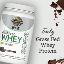 Garden Of Life Sport Grass Fed Whey Protein Powder – 24g Whey Protein Isolate For Women & Men With Probiotics & Glutamine, Non-GMO, Gluten-Free, Cold-Processed, Vanilla Flavor, 20 Servings - Chocolate - View 6