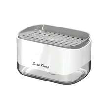 Kitchen Dish Soap Dispenser, 2-Inch Top Pump, Sponge Nozzle, Non-Slip Base, Suitable For Sink Dishwashing - A - View 12