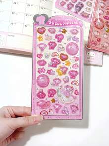 Mattel 可愛3D貼紙 (1入) - 這些是可愛的浮雕卡通風格PVC裝飾貼紙，非常適合裝飾貼紙本、筆記本電腦或冰箱，也非常推薦用於製作客製化手機殼或與朋友交換。 - 彩色 - 查看 8