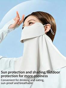 1/2件組：女款防紫外線3D面罩，採用網格拼接與人體工學3D剪裁設計，適合騎行與夏季戶外活動 - 彩色 - 查看 1
