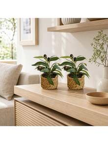 1/3/4/5/6pcs Green Plant Stem Artificial Olive Tree Branches, Home Vase Wedding Decoration - Olive Potted Plants - View 7