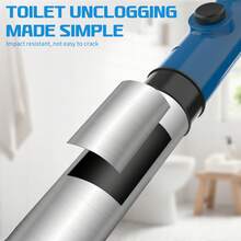 1 Set Manual High Pressure Pneumatic Drain Clog Remover, Heavy Duty Stainless Steel Toilet Snake Air Pressure Plunger, Unblocker Tool For Toilet, Kitchen Sink, Floor Drains - Variant 1 - View 7