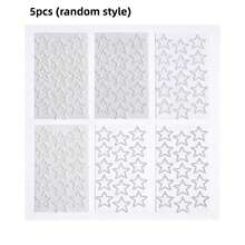 2 piezas de Lentejuelas en forma de estrella y gemas faciales, adecuadas para decoración de maquillaje, aplicables para uso diario y actuaciones, aptas para todos, look de concierto, gemas faciales - Multicolor - Ver 18