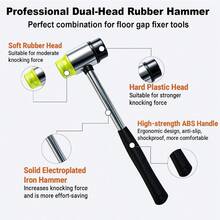 Floor Fixer Kit With Rubber Mallet Laminate, Vinyl Plank, Hardwood, Heavy Duty Floor Repair With WashableReusable Sticky Pad, Durable-Made Of Iron, No Noise - With Felt Pad (1) - 1 - View 8