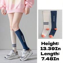 1/2/4 Pasang Kaos Kaki Lari Fitness Bertali Tinggi, Dirancang untuk Meningkatkan Sirkulasi Darah, Cocok untuk Lari, Bersepeda, Pilates, Yoga, dan Olahraga Lainnya - MultiWarna - View 15