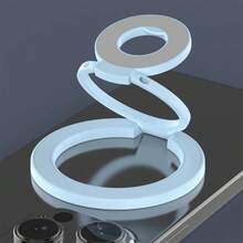 Ring Holder Ponsel Paduan Magnet Kuat Ultra Tipis 3 Tingkat Magnet Dua Sisi Rotasi 360 Derajat Dapat Dilipat Portabel Universal Stand Dekorasi Meja Kompatibel Dengan iPhone Android Hadiah Ulang Tahun Untuk Keluarga dan Teman - MultiWarna - View 11