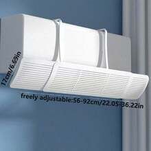 1pc Adjustable Air Conditioner Airflow Deflector, (PET) Adjustable Transparent Air Outlet Deflector, Adjustable Air Outlet Shield, Anti-Direct Blow Air Conditioner Deflector, Freely Adjustable - Full Coverage - View 5