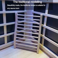 Hemlock Round Stick Sauna Backrest - 1 - View 2