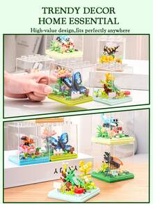 Juguetes de Bloques de Construcción 3D Divertidos Serie Mundo de Insectos Educación Temprana Rompecabezas Dibujos Animados Regalo de Cumpleaños de Alta Calidad - Multicolor - Ver 6