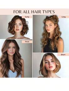 25 peças/Conjunto de Bobes com Presilhas, Bobes Autoadesivos, Adequados para Cabelos Longos, Médios, Curtos e Franjas, Ferramentas de Penteado DIY (Inclui 12 Bobes Grandes + 6 Presilhas de Cabelo de Jacaré + 6 Presilhas de Folha + 1 Pente de Cauda), Volta às Aulas, Acessórios de Cabelo - Preto - Visão 9