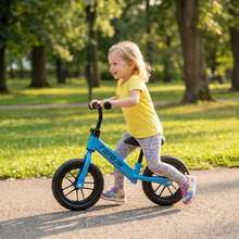 Balance Bike 2 Year Old, Toddler Balance Bike For 2-6 Year Old With Light-Up Wheels & Adjustable Height, No-Pedal Kids Bike For Balance Learning, Perfect Gift For Boys Girls As Toys & Outdoor Ride.Blue - Blue - View 4