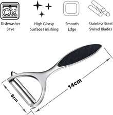 Vegetable Peelers For Kitchen, Y Shaped Peeler For Vegetables, Fruits, Potatoes With Ergonomic Grip, 1 Pack - ColorA - View 2