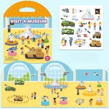 Reusable Princess Christmas Jelly Stickers Quiet Book Toy, Suitable For 3 Years Old - Multicolor - View 5