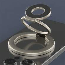 Ring Holder Ponsel Paduan Magnet Kuat Ultra Tipis 3 Tingkat Magnet Dua Sisi Rotasi 360 Derajat Dapat Dilipat Portabel Universal Stand Dekorasi Meja Kompatibel Dengan iPhone Android Hadiah Ulang Tahun Untuk Keluarga dan Teman - MultiWarna - View 10