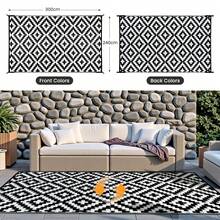 EDIMENS Large Outdoor Rug, Outdoor Mat Anti-Slip Carpet, Garden Rugs UV Resistant Garden Mat For Patio, Easy Cleaning Patio Rug For Camping, Deck, Beach, Picnic - B - View 4