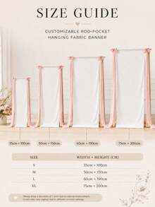 Cartel de Bienvenida de Boda Personalizado | Pancarta de Tela Vertical para Boda | Fondo Personalizado con Nombre & Fecha | Decoración Rústica para Ceremonia al Aire Libre - Multicolor - Ver 5
