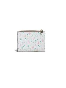 CHARM INFINITE Macaron Color Patchwork Wildflower Mini Trifold Wallet Leaf Snap Button Zipper Coin Purse Card Holder For Women,Clutch Bag For Women - Multicolor - View 7
