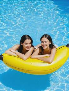 Inflatable Banana Pool Float, Realistic PVC Banana Swim Ring, Giant Large Banana Inflatable Decor, Suitable For Pool Party, Hawaiian Bachelorette Party, Summer Party Decoration And Party Games, 1/2/6/10pcs - Multiple Styles - View 17