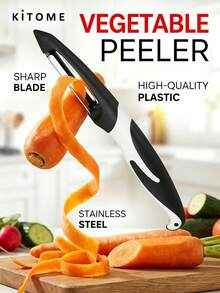 2/1 Pc ,Universal Vegetable Peeler,Minimizes Fruit Vegetable Peel Waste,Thin Clean One Pass Peeling,Prevents Oxidation And Food Odor, Stainless Steel Blade,Lightweight Non Slip Ergonomic Handle,Comfortable Easy Grip For Daily Kitchen Use - Multicolor - View 1