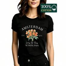 Women T-Shirts - 黑色 - 查看 4