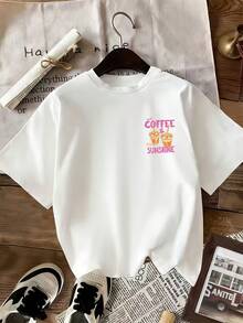 Women T-Shirts - 白色 - 查看 2