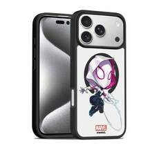 Miniso Marvel 格紋蜘蛛人情侶 MagSafe 磁吸充電手機殼，適用 iPhone 18 Pro Max/18 Pro/17/17 Pro Max/16 Pro/15/16 Plus/14/13/17 Air/17 Pro/15 Pro Max/12 Pro，學生男款防摔保護殼，適用 Apple - 黑色 - 查看 4
