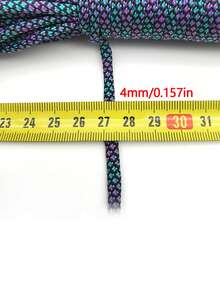 30m/100FT Length, 550 Paracord, 4mm, 7-Strand Inner Core, Type III Paracord, Outdoor Multi-Function Camping Rope, Handmade DIY Braiding Rope, Clothesline, Pet Collar Rope - Multicolor - View 3