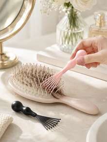 1pc Mini Hair Comb Cleaning Rake, Air Cushion Comb Cleaning Claw Tool, For Removing Hair, Dust And Lint, Portable Hair Comb And Massage Comb Cleaner, Suitable For Salon, Home, Travel, Hair Accessories, Back To School Supplies - Multiple Styles - View 7