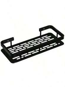 A Bathroom Triangle Basket Suction Cup Wall-Mounted Space Aluminum Shower Room Triangle Punch-Free Bathroom Corner Storage Rack - Black Rectangular Style - View 7