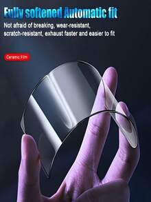 5pcs/Pack, Ceramic Screen Protector, High Definition Clear, Soft Material, Easy Installation, Bubble-Free Installation With Tools, Soft Ceramic High Definition Screen Film, Compatible With IPhone 17 Pro Max/17E/16 Pro Max/17 Pro/17/16/15/14/13/12/Mini/11 And Other Models - Clear - View 3