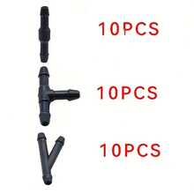 Multi-Function Windshield Wiper Tube Connector, Durable Plastic Material, Complete Set Of Various Shaped Connectors, Easily Connect Wiper Water Tube And Nozzle - 30pcs Three Types Of Wiper Connectors - View 10