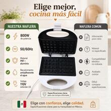 Sandwichera Eléctrica Aigostar Multifunción 800W con Placas Removibles Antiadherentes, Prepara Paninis y Wafles en Casa - Blanco - Ver 8