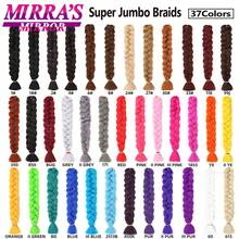 Extensiones de cabello trenzado jumbo de 41 pulgadas, trenzas sintéticas moradas, extensiones de cabello con degradado rosa-azul, soporte para trenzado de cabello, empaque al por mayor. - S1/613/14G - Ver 6