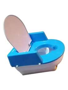 Bañito Entrenador Wc Infantil, Bañito Con Bacinica Extraíble - Azul - Ver 1