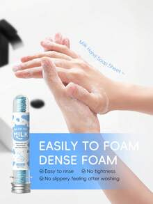 Limpeza Suave Portátil Refrescante, 2-Pacote LAIKOU Folhas de Sabonete Descartável de Leite & Flor de Cerejeira, Folhas de Sabonete Hidratante e Calmante de Tamanho de Bolso, Conjunto Portátil de Lavagem de Mãos para Viagem, Uso Externo e Cuidados de Higiene Diária - 2 unidades - Visão 10