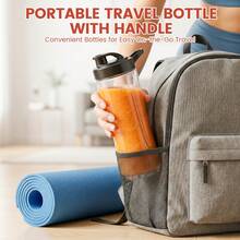 SUPERLEX Portable Blender & Handheld Juicer With One-Touch Quick Juicing - Mini Smoothie Maker Suitable For Smoothies,2 Interchangeable Cups,Easy Carry. Milkshakes,Ice Blends, Fresh Fruit Drinks,For Home, Office,Travel, Outdoor Use, Plastic Container.6-Blade - UK Plug(220-240V) - View 9