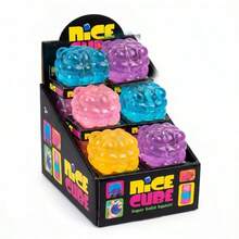 1pc, 5cm Large Size, Korean-Style Solid Color Flexible Liquid Silicone Bubble Ball Stress Relief Toy For Office Workers, Suitable For Pressing And Playing During Office Breaks, Calming Irritability And Relieving Mental Tension From Long Working Hours - Multicolor - View 5