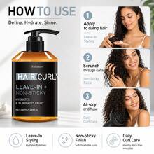 Curly Hair Styling Clay, Able To Shape Curls, Control Frizz And Keep Hair Smooth During Styling, Effectively And Long-Lastingly Manage Curls, Enhance Elasticity And Volume, Provide Nourishing Styling And Setting Effect, Especially Suitable For Curly And Wavy Hair, Suitable For All Genders, Suitable For All Hair Types, Suitable For Daily Use - Curly Hair Styling Cream - View 3