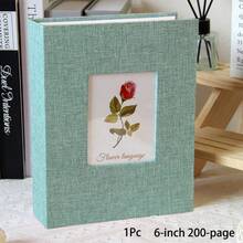 1pc Linen Photo Album, High-End Display Window Design, Acid-Free Inner Pages, Holds 26 Pages, 100 Photos, 4x6/5x7/8*10 Photos, Suitable For Family Memories, Wedding Keepsakes, Anniversary Gifts, Memory Album, Photo Storage, Home Decor Essential - Multicolor - View 13