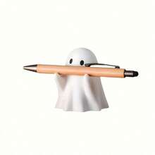 5pcs/1pc Cute Ghost Pen Holder, Creative Desktop Pen Stand, Resin Ghost Shaped Pen Organizer, Fun Office Desk Decor, Suitable For Home, School, Office As Spooky Gift, Back To School/Back To School/Halloween/Christmas Essential - Multiple Styles - View 4