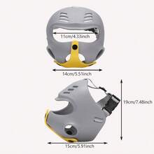 Dog Muzzle, Soft EVA Material Covered Muzzles For Medium Large Dogs, Poisoned Bait ProtectionMuzzle With Adjustable Straps, Prevent Biting Chewing And Licking Suitable For French Fightingdogs - Multicolor - View 3