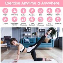 MEIYIXING Wearable Leg Or Cuff Weight Bands For Yoga, Dance, Gym And Running Adjustable Fitness Weight Belt, Resistance Training Belt, Pink Silicone Skin-Friendly Material - Multicolor - View 11