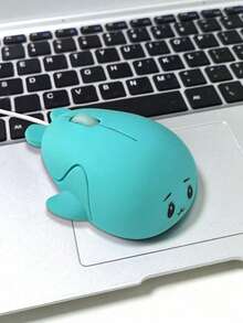 Kawaii Cartoon Dolphin Wired USB Mouse Ergonomic Comfort Grip Plug & Play No Driver Matte Anti-Slip Cute Computer Mice High Precision Smooth Tracking For Laptop Desktop Student Office - View 5