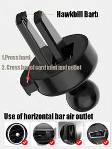 Cute Silver Heart Bear Gravity Car Phone Holder, Universal Air Vent Anti-Shake Car Navigation Bracket, Detachable Washable Upgraded PVC Car Phone Mount, Retractable Invisible Design Firm Clip-On Auto Interior Decor Phone Stand Fit All Car Models - Cartoon Stand - View 9