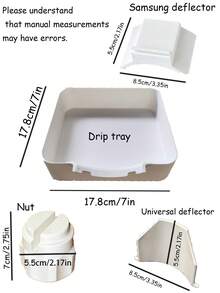 Washing Machine Drain Tray(Washing Machine Drain Tray With Deflector And Lid Opening Tool)Effectively Preventing Overflow In Laundry Room,Washing Machine Outlet Cleaner And Organizer,Can Be Used For Storing Water In Washing Machine Outlet Efficient - Multicolor - View 6