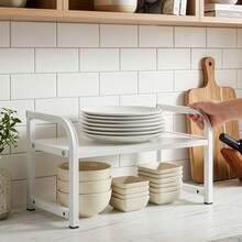 Kitchen Shelf Organiser  2 Tier Shelf Organiser Standing Shelf - View 6